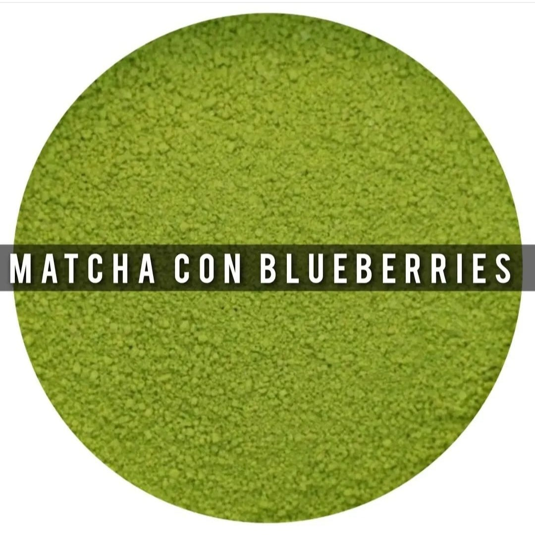 *Matcha Ceremonial con Blueberry Organico 50g ; Rendimiento 20 bebidas. es ideal para matcha lattes. Hazlo con la leche de tu elección. Te aconsejamos utilizarlo leche de origen vegetal.