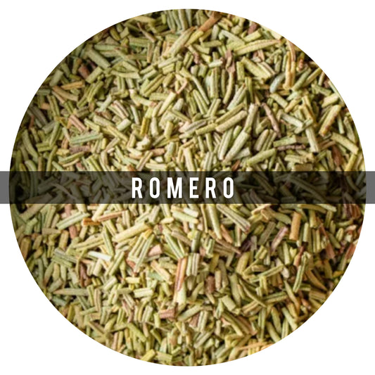 Romero : Tiene propiedades tónicas, estimulantes, antiinflamatorias, carminativas, antioxidantes, bactericidas, fungicidas, antisépticas, cicatrizantes y digestivas, entre muchas otras
Lps. 305 / 350 g