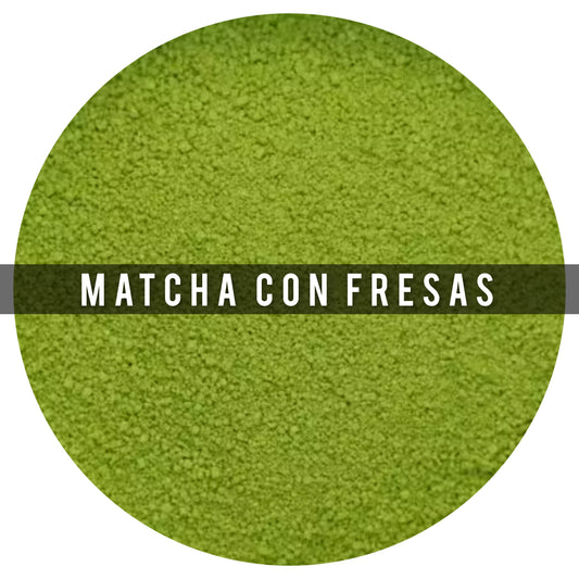 Matcha Ceremonial orgánico con Fresas 90g