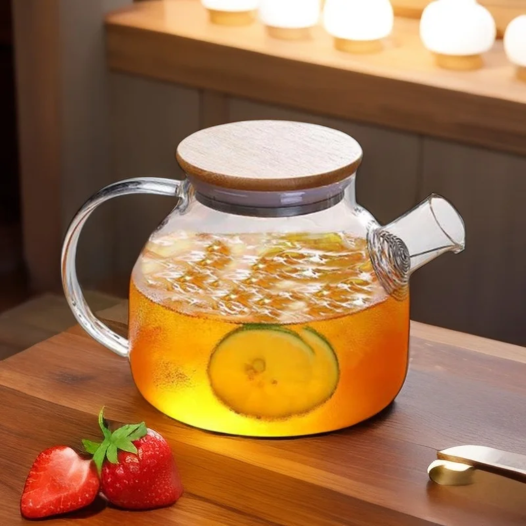 Tetera de Vidrio con infusor para estufa