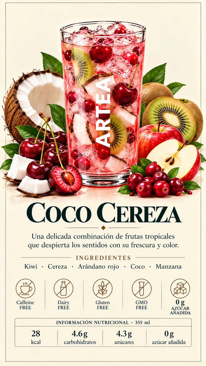 **Bestseller*Coco Cereza; macros en base a 10g de Tisana , Inspirada en una ensalada de frutas. Coco- Cereza es muy refrescante. El kiwi toma La delantera, en segundo lugar, la cereza dulce, y la cremosidad del coco》 Rendimiento Tisana Frutal foto#2
