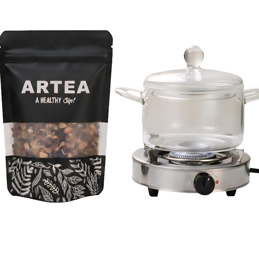 *-Combo Olla de vidrio 1.5L para estufa pequeña más 1 bolsa de su eleccion