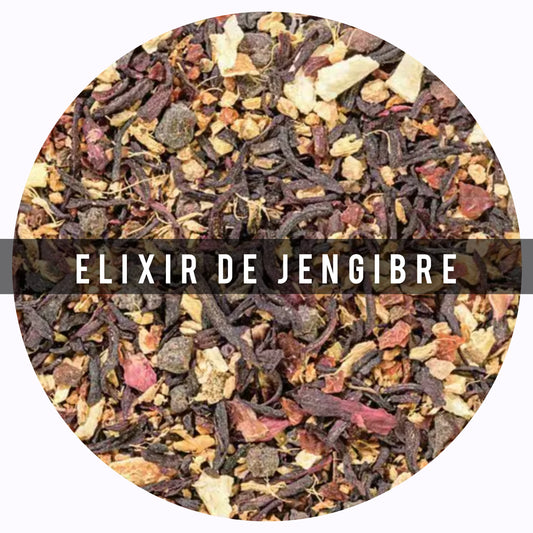 Elixir de Jengibre 100g una tisana vibrante y reconfortante que combina la intensidad cálida del jengibre con la frescura cítrica de la mandarina y la acidez natural de la flor de Jamaica.
Esta mezcla artesanal ofrece un equi