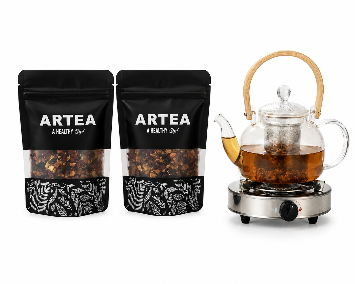 *-Combo 2 bolsas + tetera para estufa