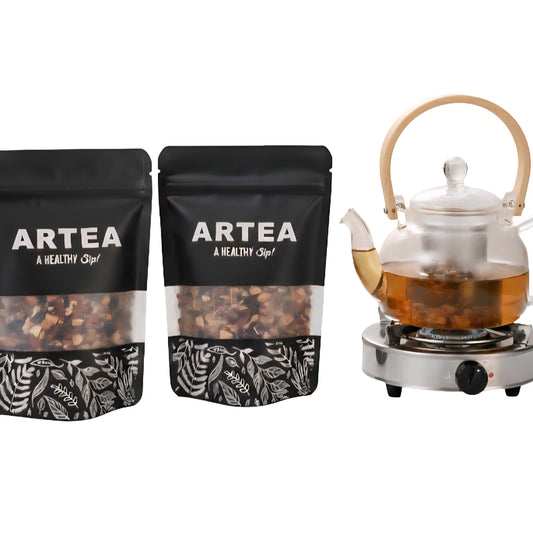 *-Combo 2 bolsas más 1 tetera para estufa capacidad 1 litro mango de bambú
